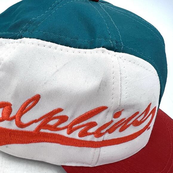 Vintage 90s Miami Dolphins Logo Official NFL Snapback Hat Cap - Picture 5 of 10
